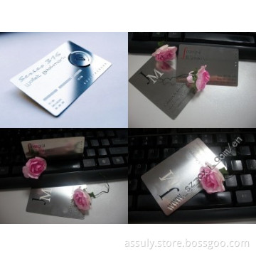 Etched Stainless Steel Card